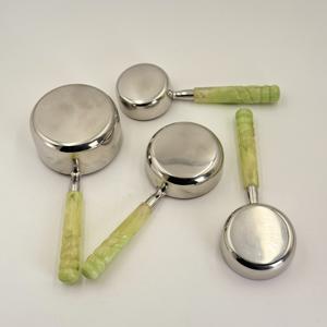 Utensilios de Cocina Ecológicos, Juego de Tazas Medidoras de Acero Inoxidable con Mango de Resina, Cuchara para Café, Herramientas para Hornear para el Hogar - Product Image 5