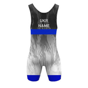 Custom Sublimation Men's Girls Wrestling Singlet Quick Dry Polyester <b>Adjustable</b> <b>Strap</b> Pull-On Jiu Jitsu Kimono Bodysuit Singlets - Product Image 2