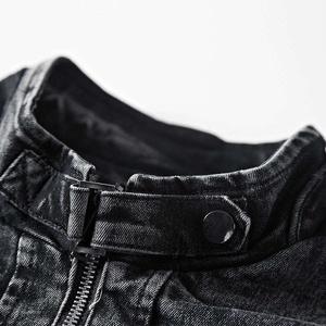 Streetwear Hombres Chaquetas de mezclilla Venta al por mayor Durable por encargo de alta calidad de moda - Product Image 4