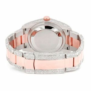 Superventas Hip Hop Moissanite Iced Out Custom White Belt Watch Hombres de lujo Regalo Diamond Watch Mayorista - Product Image 5