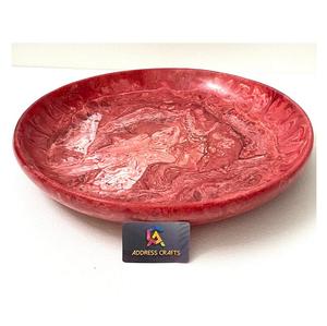 Collection d'assiettes plates rondes en résine haut de gamme Assiette de service et de salle à manger polyvalente élégante en différentes couleurs et tailles - Product Image 6