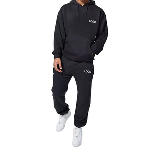 Comprar Jersey personalizado de alta calidad de poliéster de algodón en blanco chándal Unisex chándal de sudor conjunto en blanco traje de jogging para hombres - Product Image 3