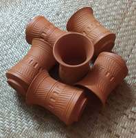 Tazas de Barro Terracota Hechas a Mano, Ecológicas, con Certificación CE/EU, Modernas y de Lujo, Venta al por Mayor en India, Accesorios de Bar Personalizables, Té Global