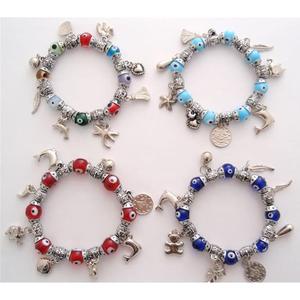 สร้อยข้อมือลูกปัดหลากสีตาปีศาจดีไซน์หรูหรา - Product Image 2