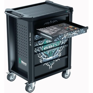 Rebel B785xD709xH1020mm 1000kg <b>Workshop</b> Trolley with 7 <b>Drawers</b> 78-piece WERA Tool Cabinets - Product Image 5