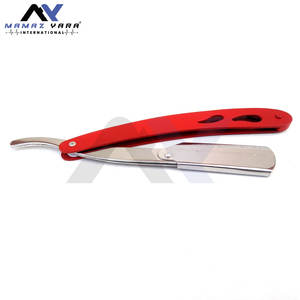 Navajas de Barbero Profesionales de Hoja Recta, Ligeras y Plegables, para Afeitar Barba y Cuello, Herramienta de Aseo para Barbería, Salón y Hogar, con Bloqueo Giratorio - Product Image 4