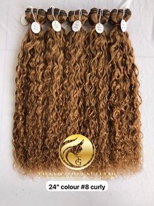 วิกผมต่อผมแบบนุ่ม100% สไตล์อินเดียเกรดพรีเมี่ยมขนาด24นิ้ว #8คอลอยอินเดียมัดผม8A - Product Image 2