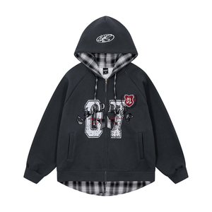 Customized Digital Printing Double Layer 100% Cotton 450gsm Eco-Friendly Quick Dry Winter Sportswear META WEAR <b>Hip</b> Hop Men's - Product Image 3