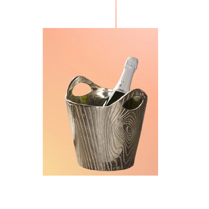 Refroidisseur à vin moderne élégant et luxueux, finition nickel, seau à glace pour la maison, le restaurant, les événements, les barware, les articles de boisson, fabriqué en métal durable. - Product Image 5