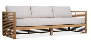 Meubles de canapés en bois de balcon de qualité extérieure de luxe canapés en bois de teck massif conceptions de canapés pour cour jardin mobilier d'extérieur - Product Image 6