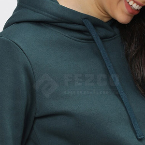 Sudaderas con capucha de manga larga de gran tamaño personalizadas para mujer, cuello con capucha de algodón 2025, logotipo frontal para invierno, gran oferta - Product Image 5