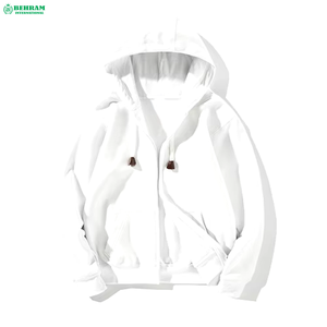 เสื้อฮู้ดซิปผู้ชายทรงปกติ ผ้าเฟรนช์เทอร์รี่หนานุ่ม ไซส์ XS สำหรับฤดูหนาว รับผลิตเสื้อผ้า ODM พร้อมโลโก้ตามสั่ง - Product Image 2