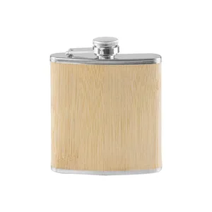 Flacone per Colonia Personalizzato in Acciaio e Bambù, Gadget Promozionale per Bevande - Product Image 1