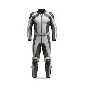 Traje de Motociclismo de Cuero Personalizado para Hombre, 2 Piezas, con Protección CE, Resistente al Viento, Transpirable, Estampado - Product Image 3
