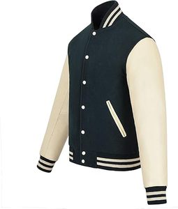 Doudoune Softshell d'hiver pour homme Style universitaire en laine mélangée avec logo brodé sur le devant - Product Image 3