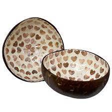 Handmade Natural Organic Coconut Shell Smoothie Salad Spoon and <b>Bowl</b> <b>Set</b> with Lid Wholesale From Vietnam for Christmas - Product Image 2