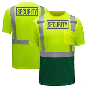 Gilet de sécurité haute visibilité respirant, à séchage rapide, réfléchissant, conforme à la norme ANSI classe 1, imperméable, logo personnalisé, vert, sécurité, travail, construction - Product Image 4