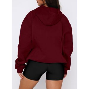 Pull à capuche uni pour femmes, sweat à capuche décontracté, thermique, personnalisé, meilleure qualité, sweats à capuche pour femmes - Product Image 2