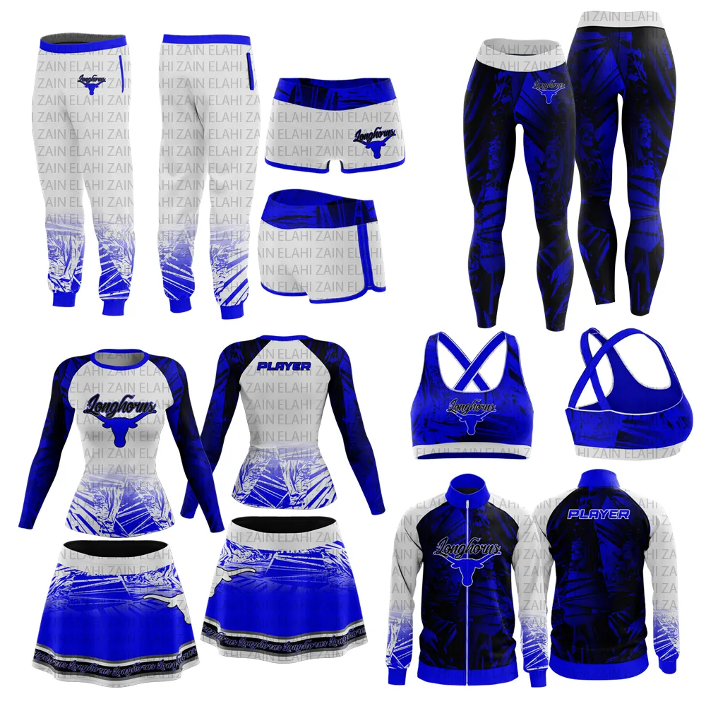 Oem Dance Team Juichen Sublimatie Custom Sportbeha En Korte Fitness Oefenkleding Sportkleding 2023