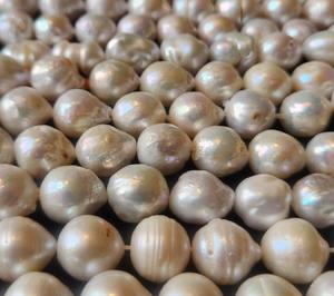 Hebras de perlas de arroz de agua dulce, cuentas blancas naturales sin tratar de alta calidad para hacer joyas, cuentas sueltas - Product Image 1