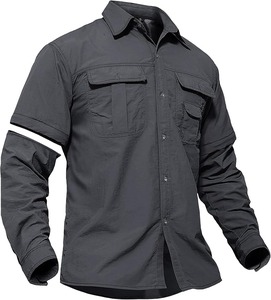 Camisa de Pesca con Botones PFG con Logotipo Personalizado, Impermeable, Transpirable, de Secado Rápido, Manga Larga, Protección UV UPF 50 - Product Image 6