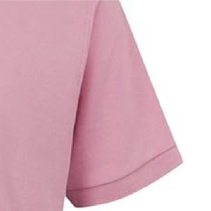 Polo rose pastel uni à manches courtes, design minimaliste et épuré, rose pâle décontracté, tissu respirant pour tous les jours - Product Image 5