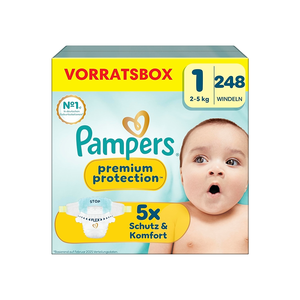 Pañales Pampers Premium Protection Talla 1, 248 Pañales, 2kg-5 kg, Nuestro N.° 1 Protección contra desgarros y fugas - Product Image 4