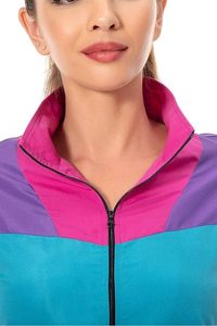 Retro 80s Outfit <b>for</b> Women - Windbreaker Tracksuit, 2-Piece Jacket and Pants, <b>Hip</b> Hop Sportswear, Vintage Casual Style <b>for</b> Women - Product Image 4