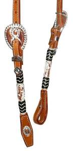 NUEVO DISEÑO DE CALIDAD PREMIUM CUERO WESTERN UN CUELLO DE CABEZA DE OREJA CON CABEZAL DE AJUSTE DE PLATA LISA A PRECIO ASEQUIBLE - Product Image 5