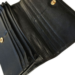 Cartera plegable de cuero genuino de alta calidad para hombres y mujeres Cierre de botón de longitud corta Forro de algodón Unisex - Product Image 6