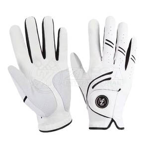 Gants de golf personnalisables en cuir véritable souple antidérapants de haute qualité pour hommes/femmes, fabriqués au Pakistan, logo personnalisé pour usage sportif - Product Image 5