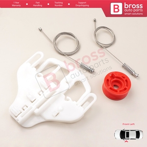 BWR5356 Juego de reparación de regulador de ventanilla eléctrica delantera izquierda para Nitro 2006-2012 68004821AA Bross Auto Parts Made In Turkey - Product Image 2