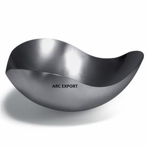 Color gris moderno con tazón de diseñador, tazón decorativo para mesa, hoja de flor para colorear dorada para vajilla de comedor, cuencos para servir a bajo precio - Product Image 5