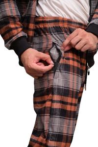 Survêtement unisexe en flanelle de qualité supérieure avec capuche élégante, doux, confortable et décontracté pour les activités de détente et de plein air, longueur genou - Product Image 4