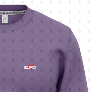 Sweat-shirt à col rond pour homme en coton/polyester personnalisé OEM, coupe classique, processus d'impression sérigraphique écologique, marque - Product Image 2