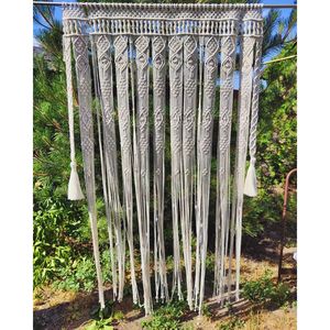 Cortinas de Macramé Bohemias para Puerta o Ventana con Función de Colgar - Product Image 1