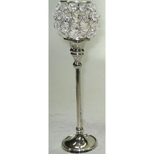 Support votif en cristal fabriqué à la main support de lumière de thé élégant pour les mariages décoration de pièce maîtresse parfaite chandelier de longue taille - Product Image 1