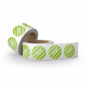 Custom Holographic Self-Adhesive Round <b>Labels</b> for Chocolate and Cookie Packaging - Product Image 1