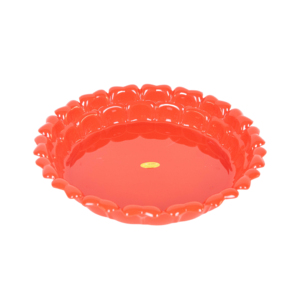 Elegant Portable Decorative <b>Large</b> Kitchen Serving <b>Tray</b> Plastic Platter Solid Pattern for Fresh Fruit Display Catering Meal Prep - Product Image 2