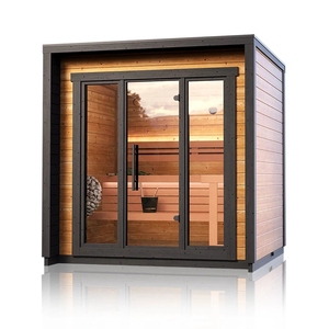 Saunas traditionnels pour 6 personnes, sauna à vapeur extérieur + livraison gratuite - Product Image 1