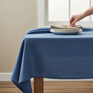 Premium 100% Cotton <b>Tablecloth</b> 140x180cm – Soft Texture, Durable Fabric, Elegant Dining Decoration - Product Image 3