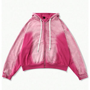 Sweat-shirts décontractés pour hommes de style vintage délavé à l'acide, service personnalisé OEM/ODM, sweat-shirts à capuche en coton doux surdimensionnés - Product Image 4