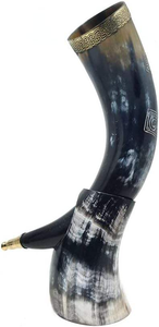 Cuerno para beber de ágata de búfalo Natural del fabricante indio de alta calidad, Vikingo antiguo tallado para uso doméstico y en Automóviles - Product Image 6