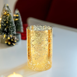 HST0406GS - Gold Speckled Glass <b>Hurricane</b> <b>Candle</b> Shade Chimney Tube [No Bottom] - 4 x 6 - Product Image 4