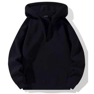 Sweat à capuche homme 100% coton à manches longues et pull surdimensionné Logo personnalisé nouveaux sweats Streetwear pour l'hiver - Product Image 1