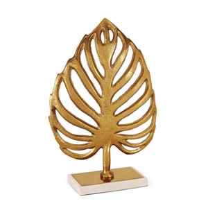 Plateau de service en métal de feuille de conception d'art déco de luxe plateau de fruits de cuisine moderne artisanat - Product Image 3