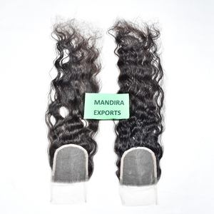 Cabello crudo Precio de fábrica al por mayor Natural HD Encaje suizo Paquetes ondulados Cabello Sin procesar Cutícula alineada Cabello humano indio virgen - Product Image 2