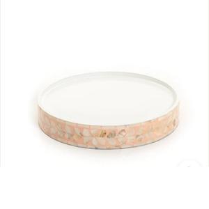 Support à gâteaux rond en nacre pour la décoration de table de fête de Noël, idéal pour les réceptions royales - Product Image 1