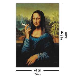 Affiche Mona, design moderne, sur toile, avec cadre noir - Product Image 2
