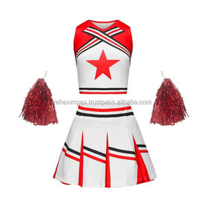 Uniforme de Animadora Personalizado para Niña, Diseño Moderno con Top Estampado con Pedrería, Uniformes Infantiles de Spandex - Product Image 4